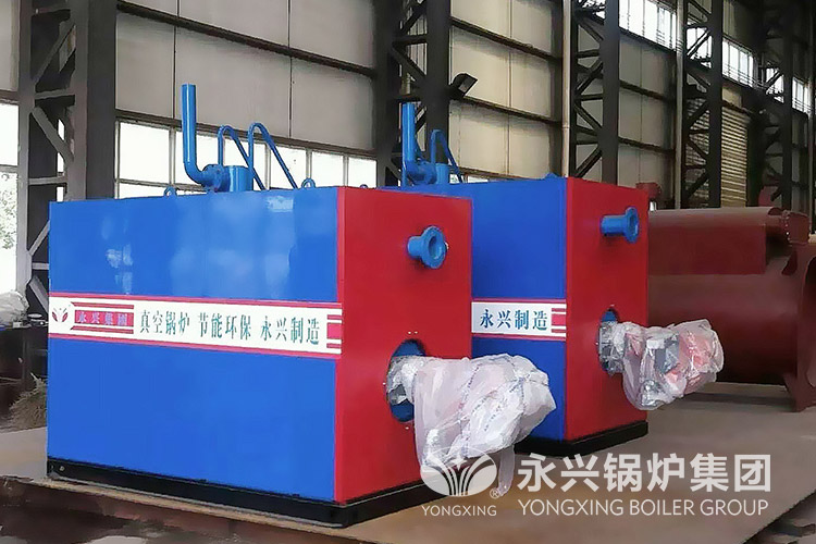 Vacuum hot water boiler